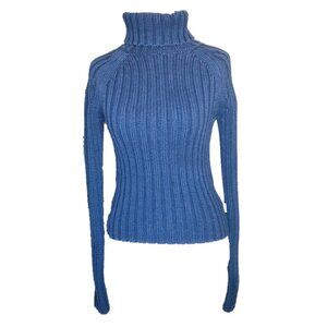 Abercrombie & Fitch Small Navy Blue Turtle Neck Sweater